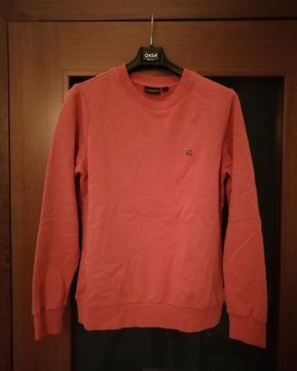 Felpa donna taglia XS color corallo "Napapijri"