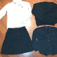 Divisa scuola blu/bianca - polo bambina 7-10 anni