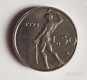 Moneta 50 Lire piccole 1993
