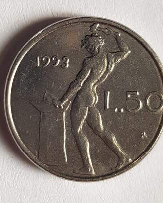 Moneta 50 Lire piccole 1993