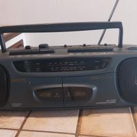 radio registratore doppia cassetta