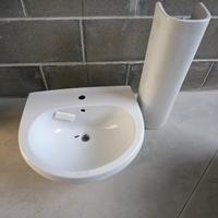due lavabi con colonna ceramica