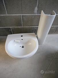 due lavabi con colonna ceramica