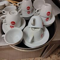 Tazze e piattini cappuccino Pascucci, set da 12