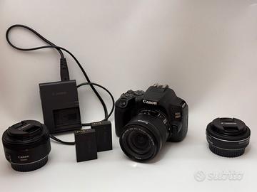 KitReflex Canon EOS 250D +18/55 + 50.+ 24 + 2batt