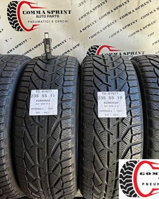 4 PNEUMATICI 235/55 R19 KORMORAN INVERNALI 85%
