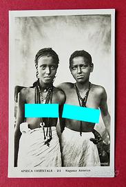 Cartolina anni '30 Africa ragazze abissine 1ªserie