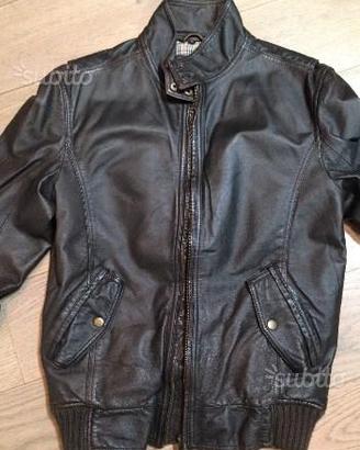 Giacca in ecopelle marrone Scout TG.S