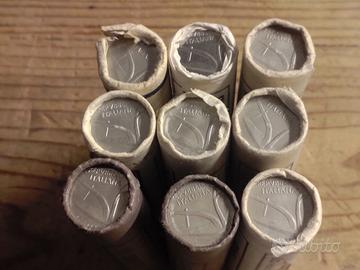 10 LIRE-"SPIGA"-1975-9 ROTOLINI DA 50 PEZZI-FOTO