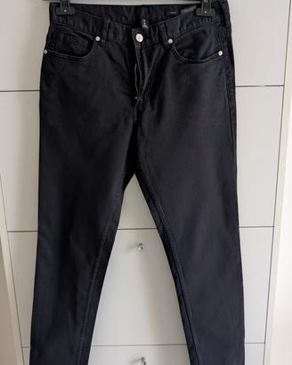 pantaloni chino h&m blu navy
