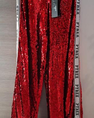Pantaloni pyrex in paillettes nuovi . T- S/M