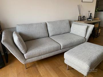 Divano battito d’ali + pouf