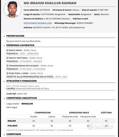 Aiuto Cucina/auito. pizzaolo/ Pizzarello