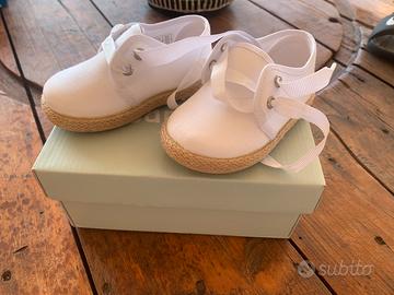 Scarpe espadrillas bambino Pisamonas bianche