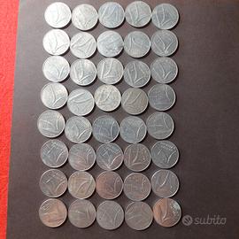 Lotto 40 monete 10 lire Repubblica Italiana sa