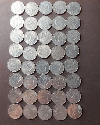 Lotto 40 monete 10 lire Repubblica Italiana sa