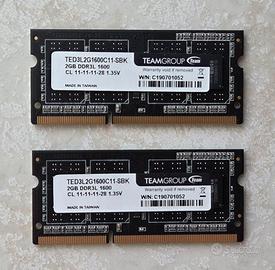 RAM SODIMM Team Group 4GB (2x2GB) DDR3L 1600MHz