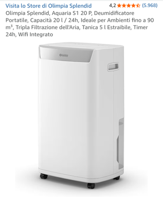 Deumidificatore Aquaria S1 20P