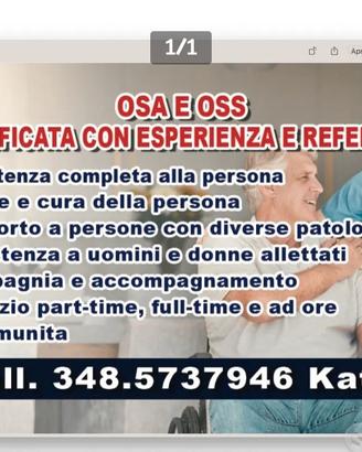 Oss/Osa/badante