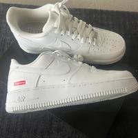 Nike Air Force 1 Low Supreme Bianche, Taglia 42