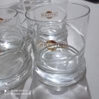 6 Bicchieri pubblicitari Martini Giugiaro anni 80