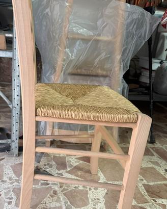 Sedie in legno chiaro