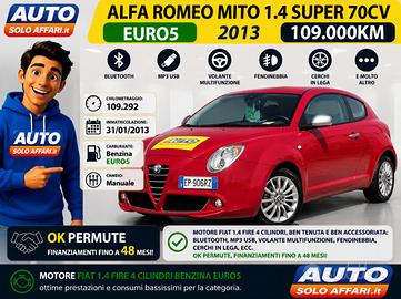 Alfa Romeo MiTo 1.4 SUPER 70CV 109.000KM NEOPATENT