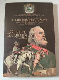 2 Euro San Marino 2007 Giuseppe Garibaldi - Folder