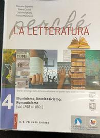Perchè la letteratura 4 libro cod. 9788868891824