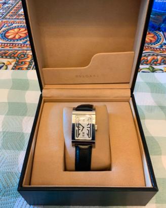 Orologio originale Bulgari rettangolo con scatola