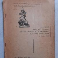 I°PREMIO GINO BOTTIGLIONI- DIALETTO CARRARESE-1964