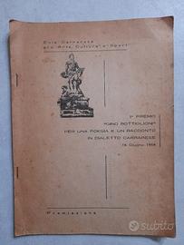 I°PREMIO GINO BOTTIGLIONI- DIALETTO CARRARESE-1964
