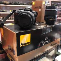 Nikon D3100 kit 18-55 + obiettivo Nikkor 55-200