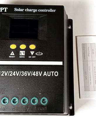 Regolatore carica ibrido MPPT 100 A 12-24-36-48 V