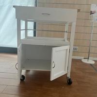MOBILETTO CUCINA CON RUOTE BIANCO