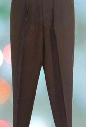 Pantalone da uomo in puro lino color nero Montana