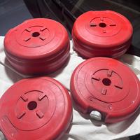 Due coppie di dischi per manubri o bilanceri 2-4kg