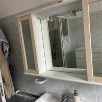 Armadietto a specchio da bagno con luci integrate