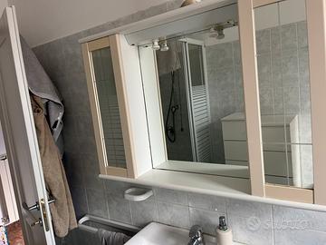 Armadietto a specchio da bagno con luci integrate