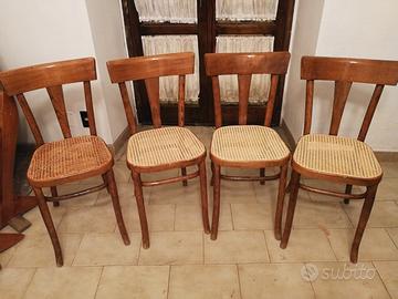 4 sedie vintage modernariato design anni 50 - Collezionismo In vendita a  Bari