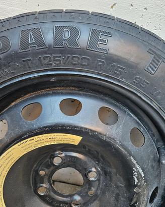 ruotino di scorta Pirelli cerchio 15