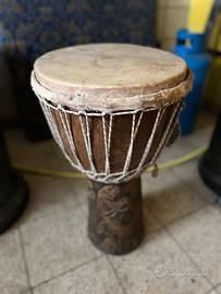 Djembe Africano Anni '70 — Vera Pelle