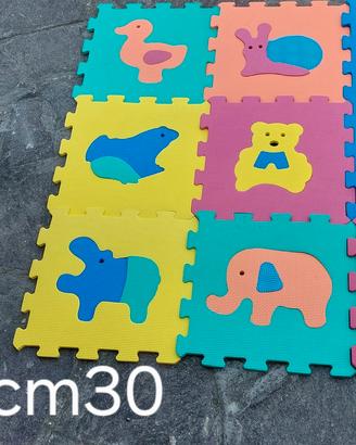 Tappetini puzzle per bambini con animali