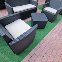 Set Relax Giardino Rattan Bianco o Antracite Nuovi