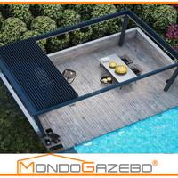 Pergola Bioclimatica alu gazebo apribile led rgb