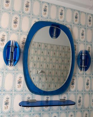 Set accessori bagno in cristallo manifattura Veca