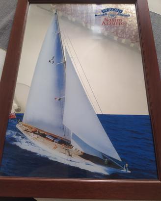 Quadro Specchio Peroni Nastro Azzurro