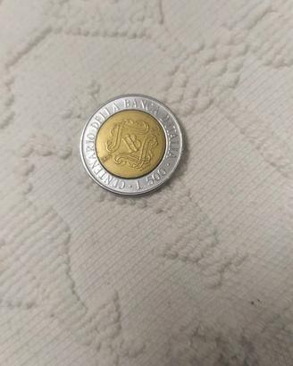 Moneta Lit. 500 - Centenario Banca d'Italia - 1993
