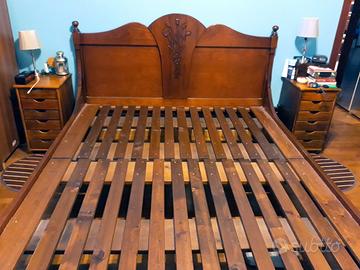 Letto matrimoniale Preis doghe in legno massello