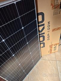 Dokio Pannello Solare 100 Watt 18 Volt Rigido